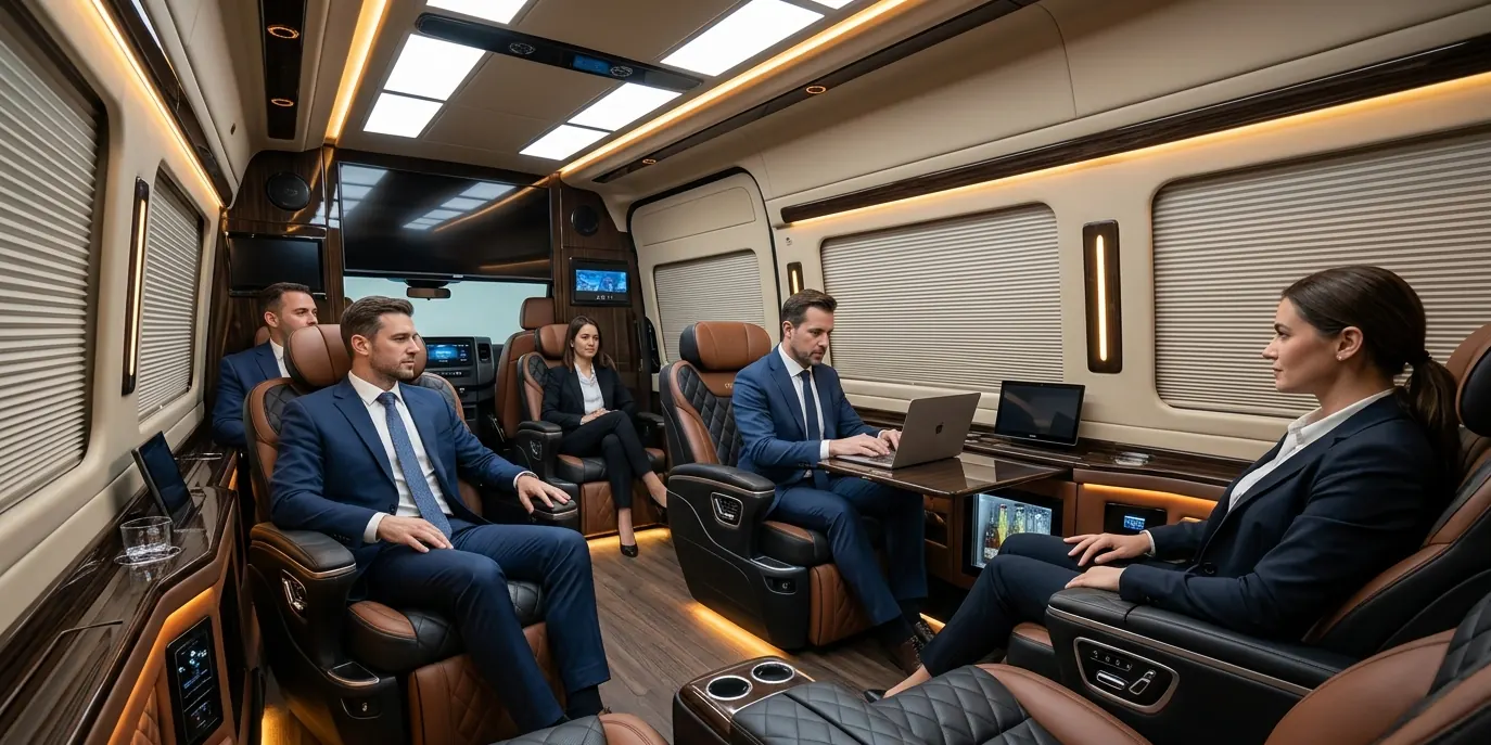 Mercedes Sprinter VIP büyük grup akışı